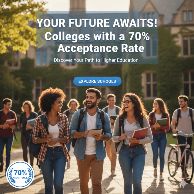 Colleges with 70% Acceptance Rate: Smart Safety Schools